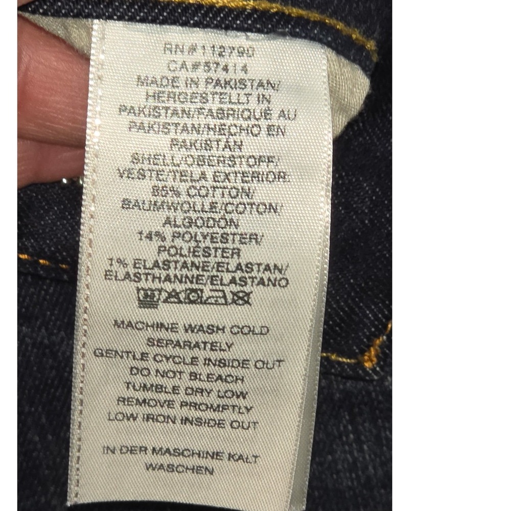 True Religion Ricky Relaxed Straight Jeans Dark Wash Flap Pocket Mens 29x33 - Picture 7 of 9